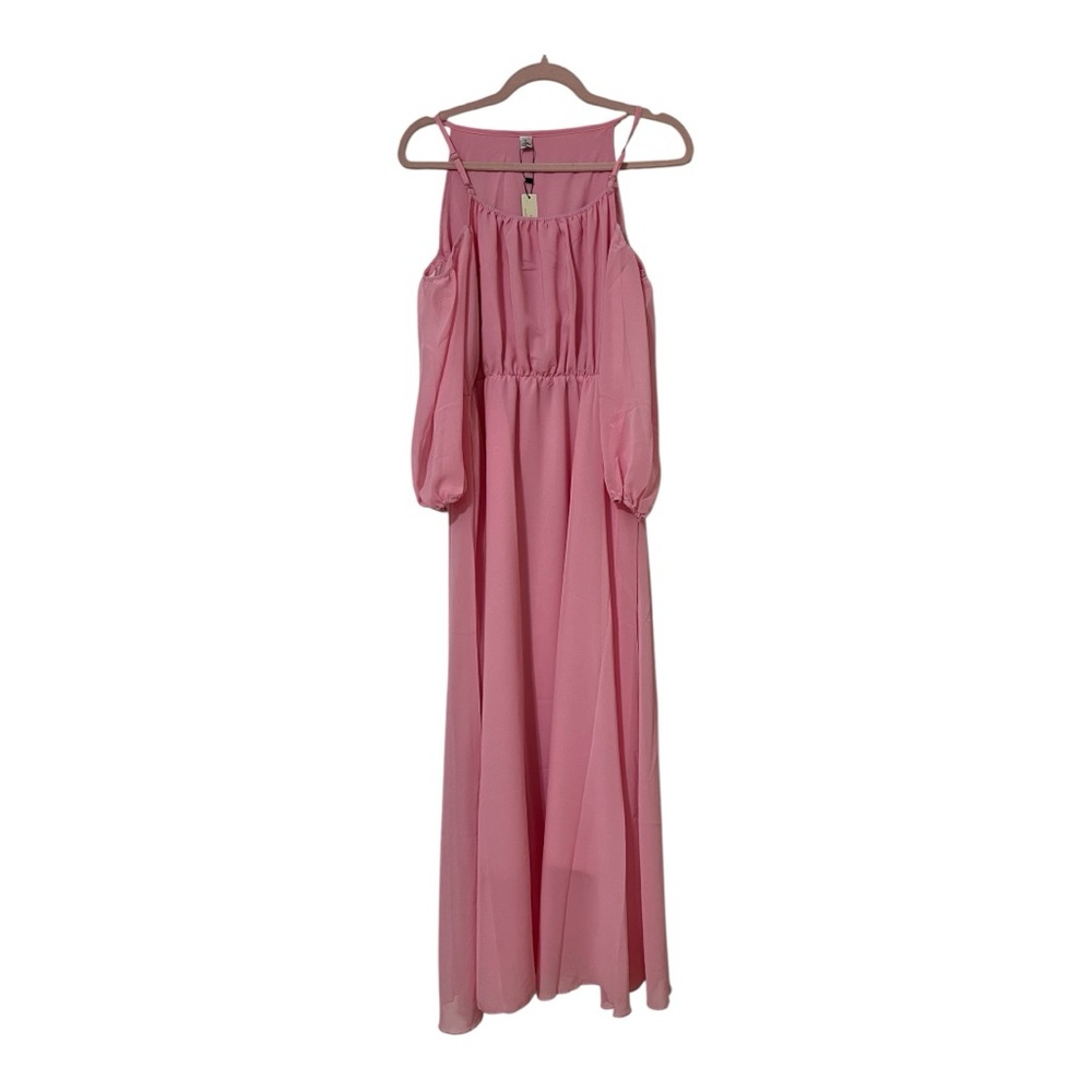 ❤️3/$15 NWT Afibi Pink Maxi Dress- Size Small